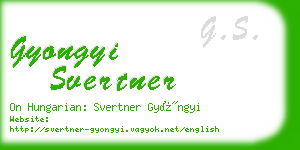 gyongyi svertner business card